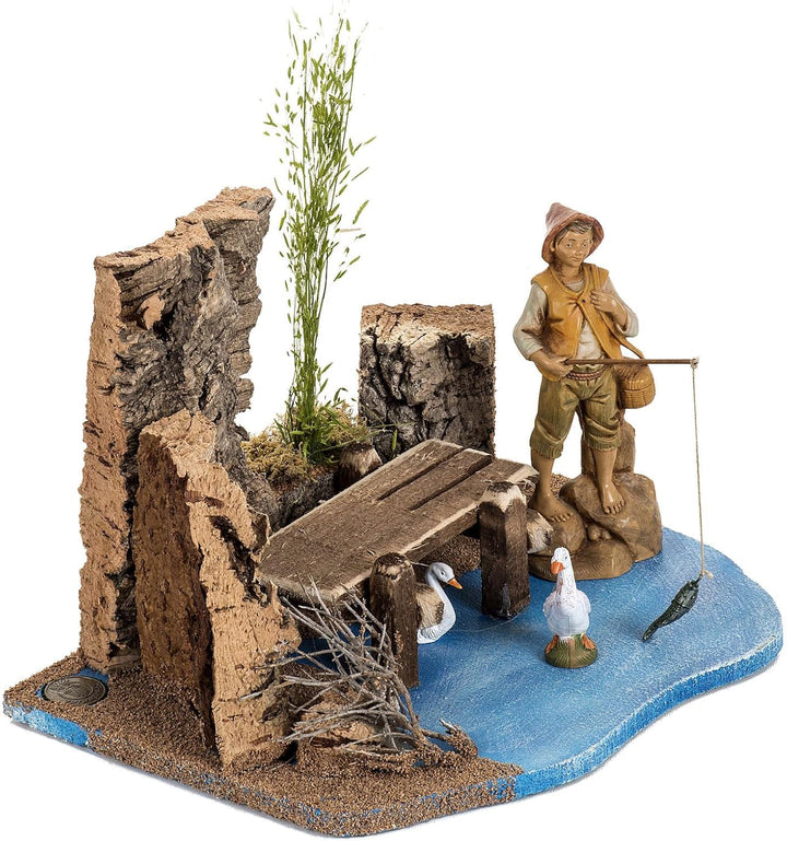 Holyart See Krippe Fontanini für Dorf 12 cm