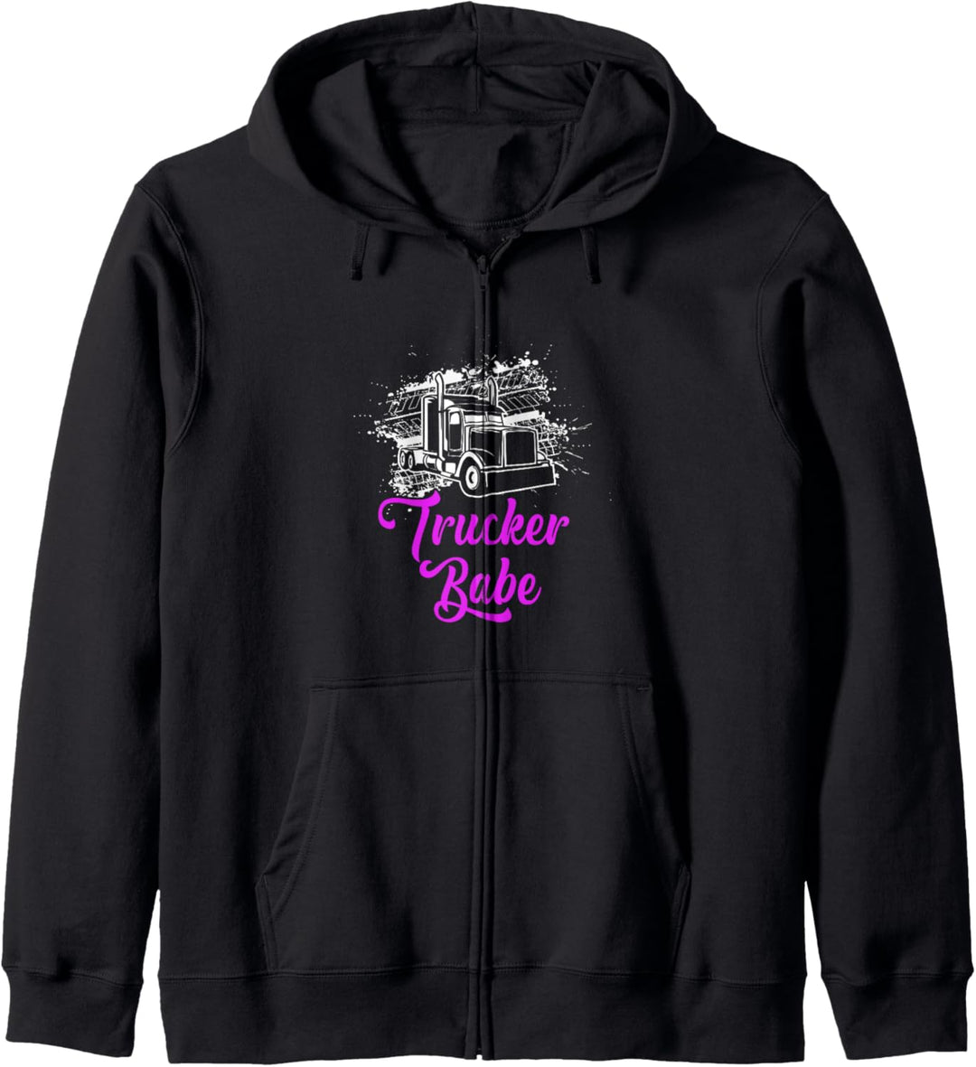 Trucker Babe LKW Fahrerin Kraftfahrerin Kapuzenjacke