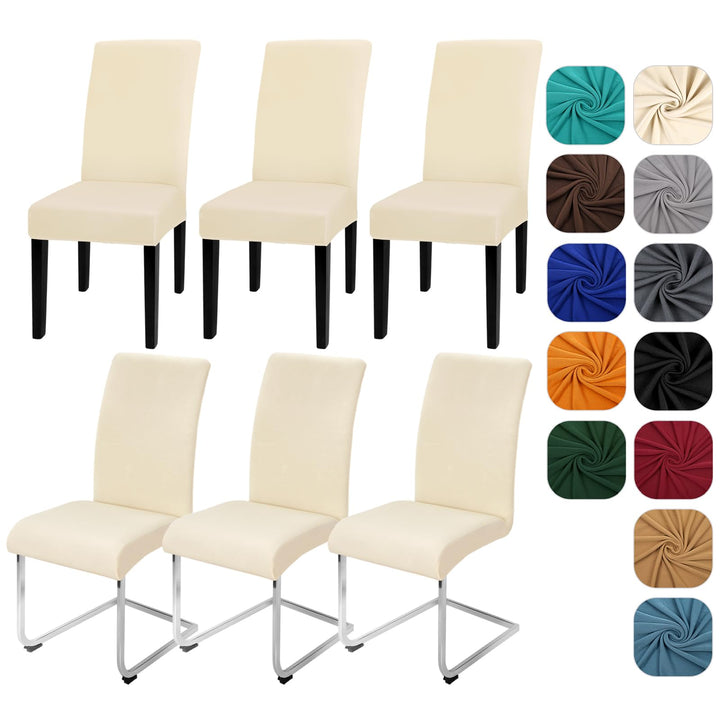 Yugarlibi Stuhlhussen 6er Set Stretch Stuhlhussen Schwingstuhl Elastische Hussen Stuhlbezug Abnehmba