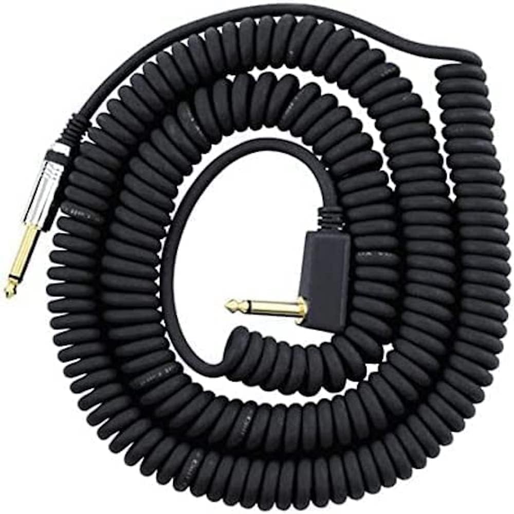Vox - VCC090BK - 9m Vintage Coiled Cable with Mesh Carry Bag - Black schwarz, schwarz