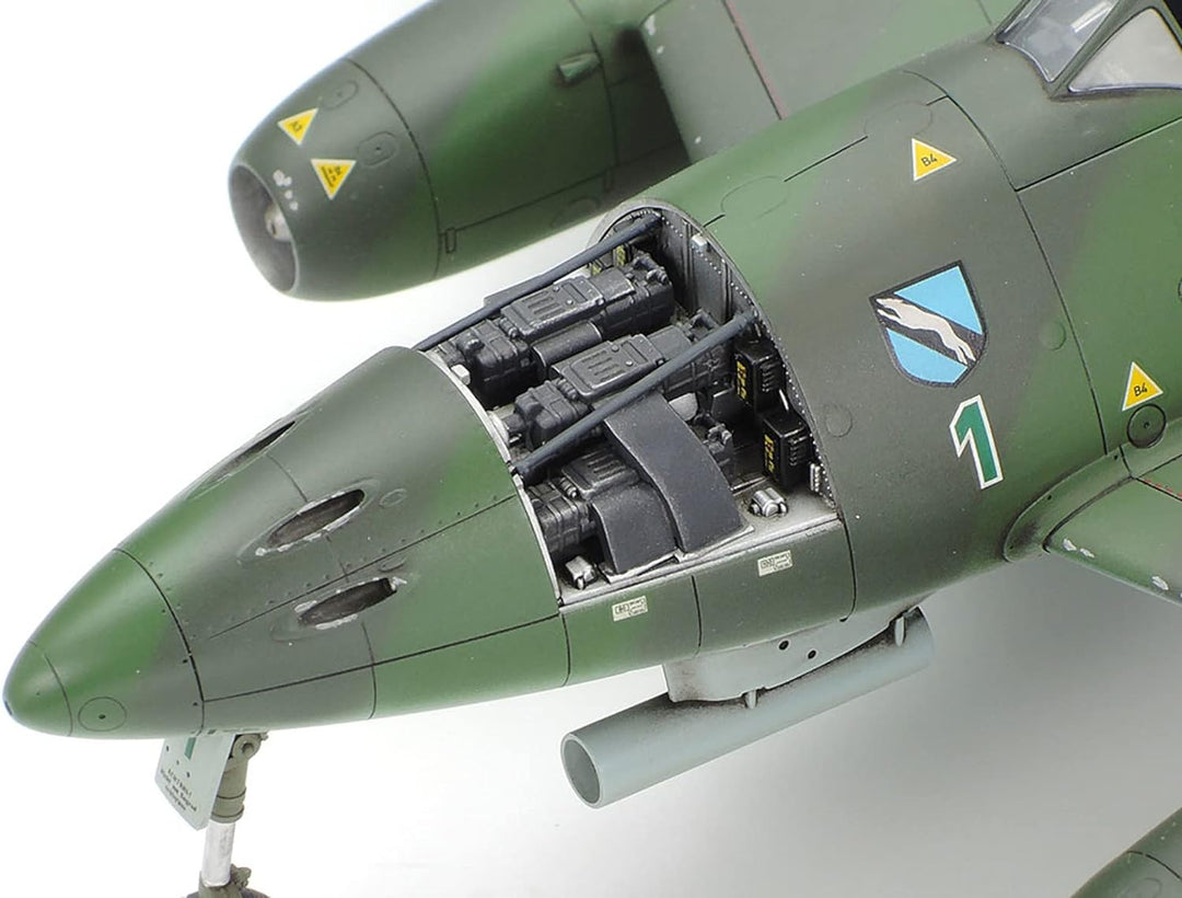 Tamiya 300061087 Militär 300061087-1:48 WWII Deutsche Messerschmitt Me262 A-1A,originalgetreue Nachb