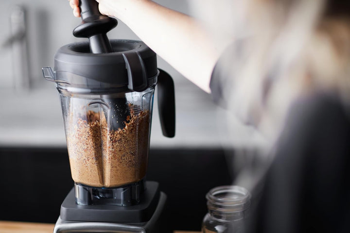 Vitamix Flacher Tamper für Vitamix-Behälter mit niedrigem Profil, 1,8 l und 1,1 l Schwarz, Schwarz