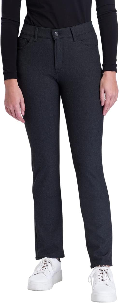 Pioneer Damen Straight Leg Jeans KATE 34W / 28L Dunkelgrau Melange (9501), 34W / 28L Dunkelgrau Mela