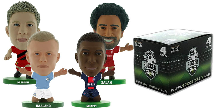 SoccerStarz NEWSS4PK Mini-Fussball-Figur, 4 Stück, S