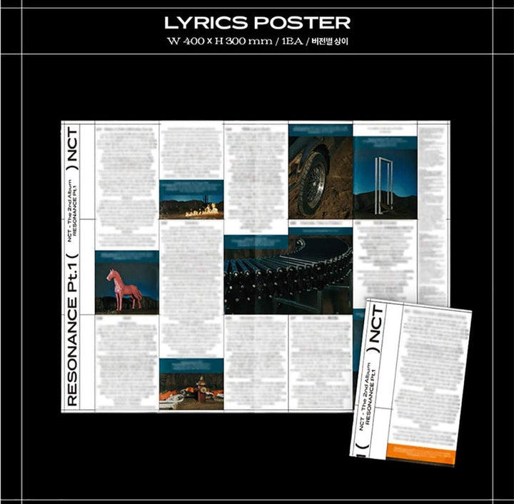 NCT 2020 Resonance Pt. 1 Album (The Future Version) CD+Folding Poster+Photo Book+Lyrics Poster+Photo