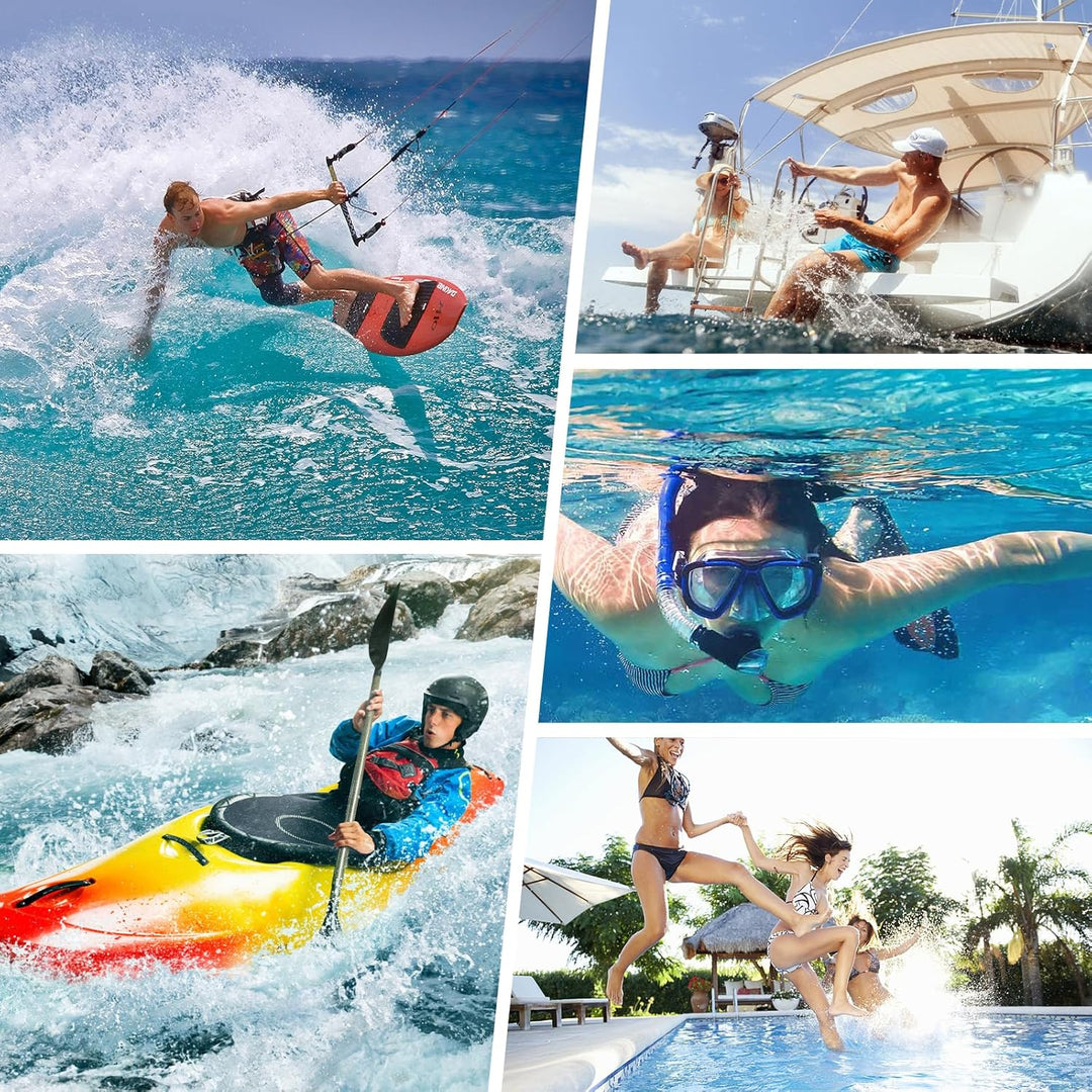 Schwimmende wasserdichte Handytasche, 2 Stück Wasserfest Handyhülle für iPhone 17 16 15 14 Air Pro M