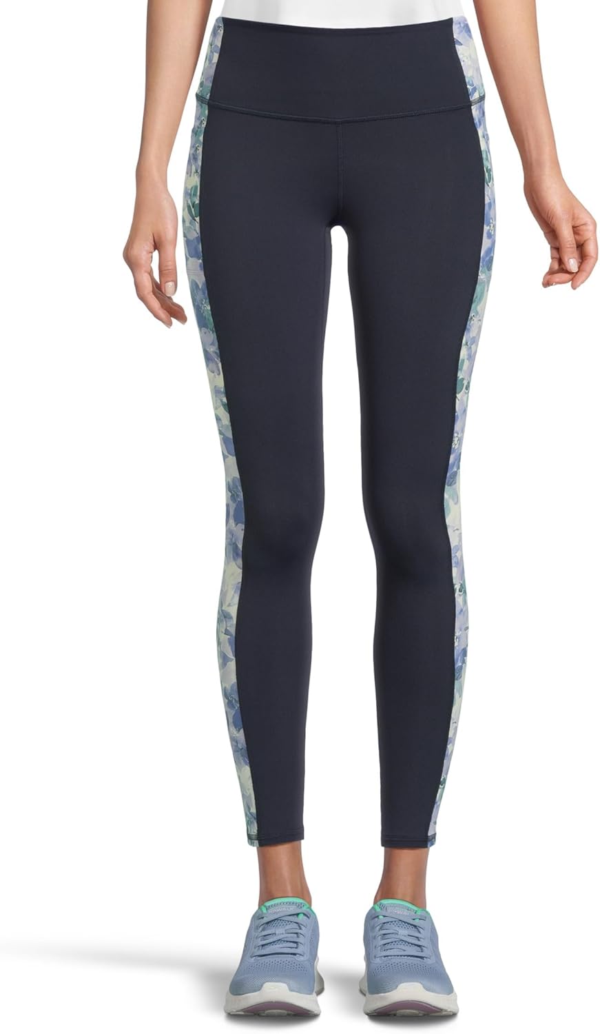 Skechers Damen Go Walk Floral FL Hw Leggings S Violett, S Violett