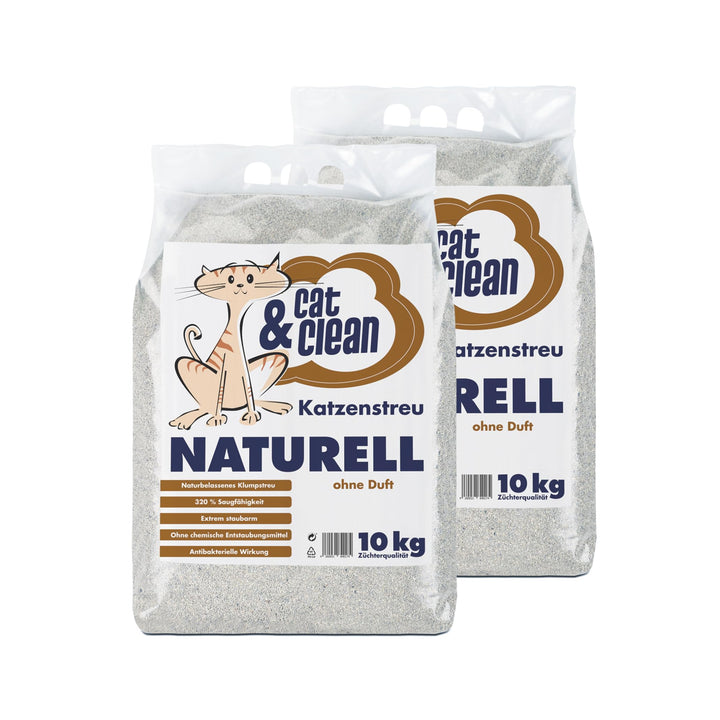 Cat & Clean Katzenstreu Der Extraklasse Klumpendes Einstreu Extrem Saugfähig Naturprodukt Aus Benton