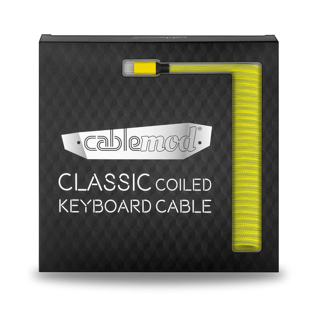 CableMod Classic Coiled Keyboard Cable - Spiralkabel für Tastatur USB C auf USB Typ A - Gaming Tasta
