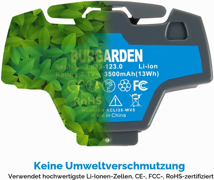 3.7V 3500mAh Li-Ion Akku für Kärcher Fenstersauger Akku WV5 WV 5 Plus WV5 WV60 WV70 WV70 Plus Premiu