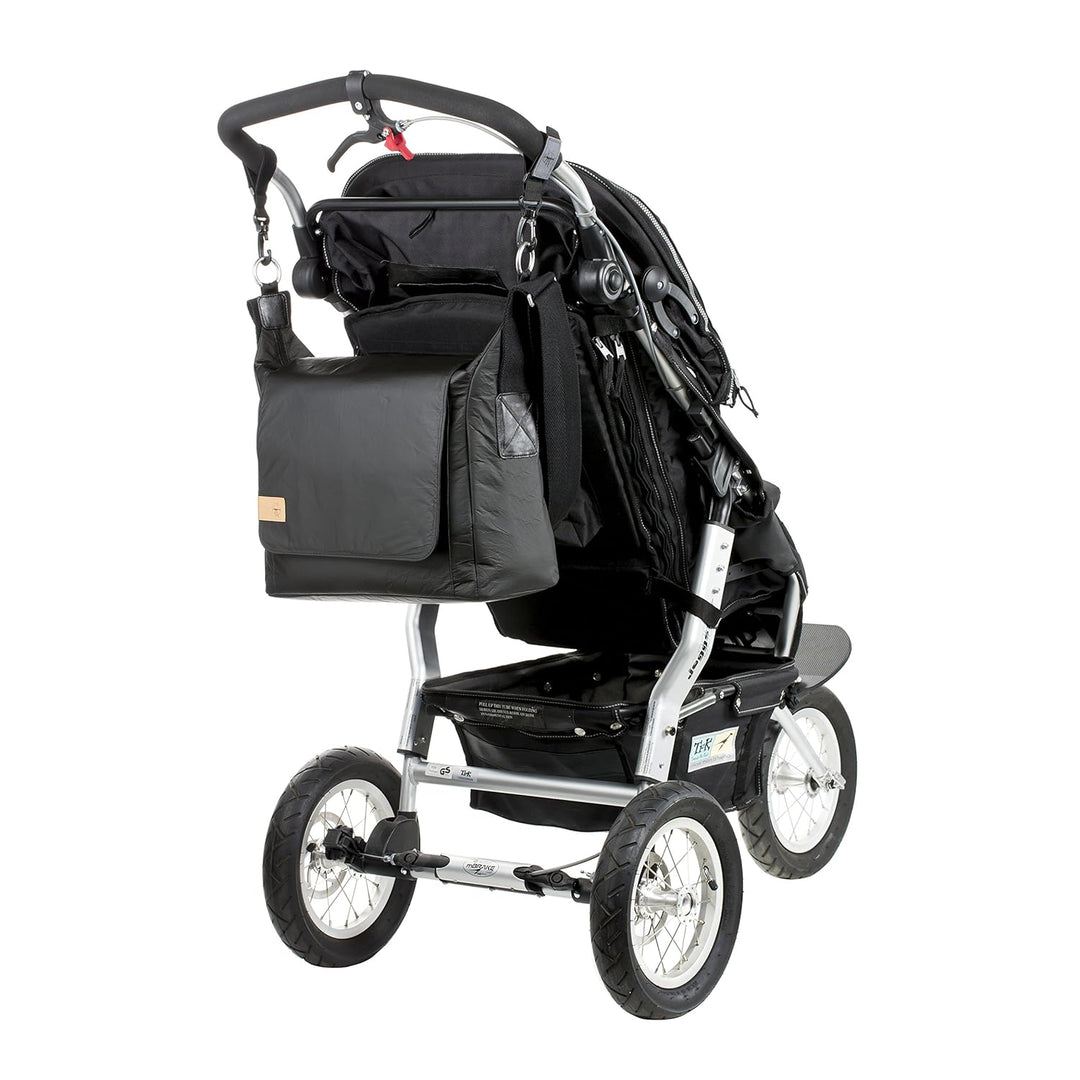 LÄSSIG Baby Wickeltasche Stylische nachhaltig Umhängetasche inkl. Zubehör / Messenger Bag Tyvek, sch