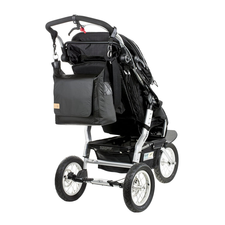 LÄSSIG Baby Wickeltasche Stylische nachhaltig Umhängetasche inkl. Zubehör / Messenger Bag Tyvek, sch