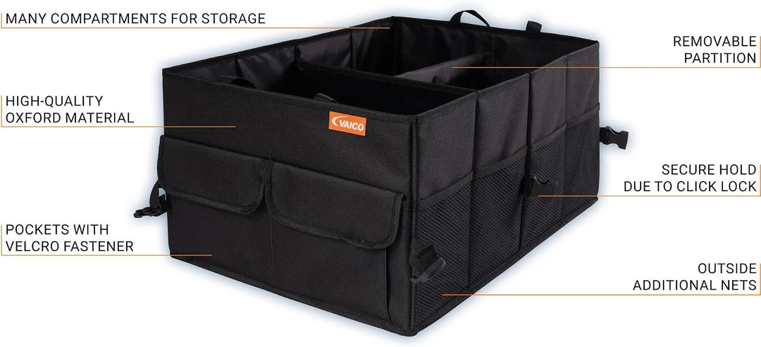 VAICO V98-62005 KOFFERRAUMTASCHE ORGANIZER KOFFERRAUM AUTOTASCHE FASSUNGSVOLUMEN 22L