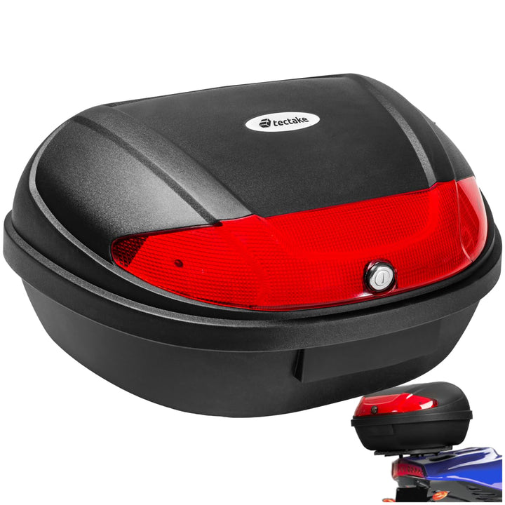 tectake® Motorradkoffer Topcase Roller | -Verschiedene Grössen- (Typ 2 | no. 401481), Typ 2 | No. 40