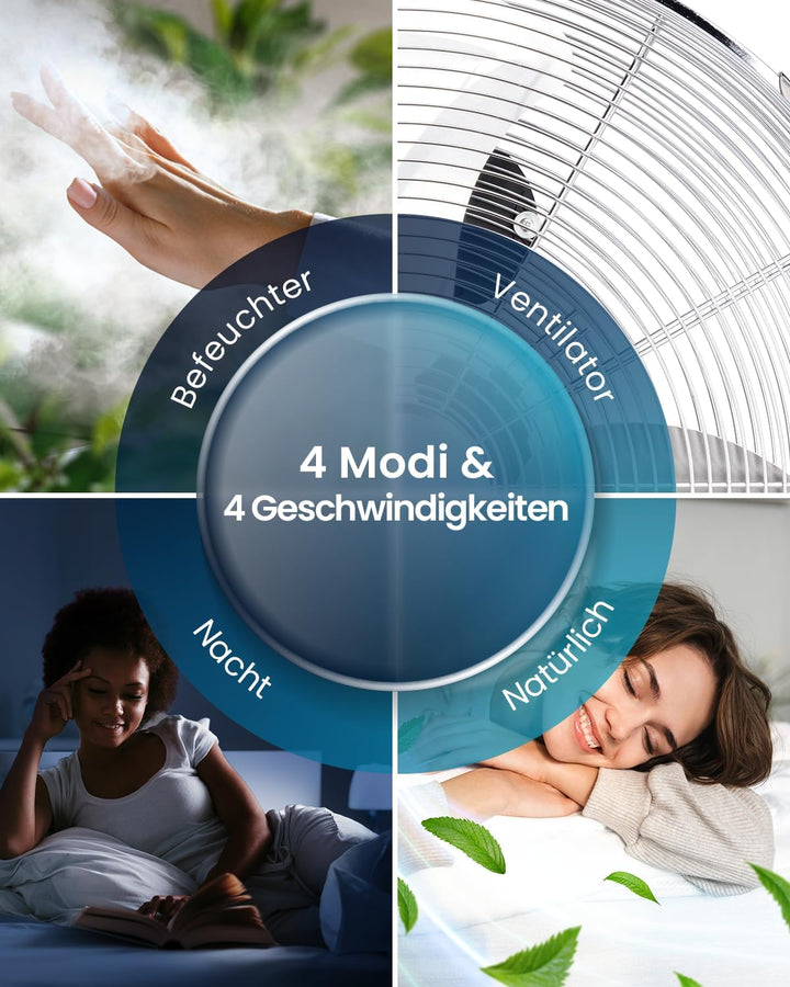 Pro Breeze 7 Liter Mobiler Luftkühler mit 7 Geschwindigkeitsstufen, 3 Betriebsarten & Digitalem Disp