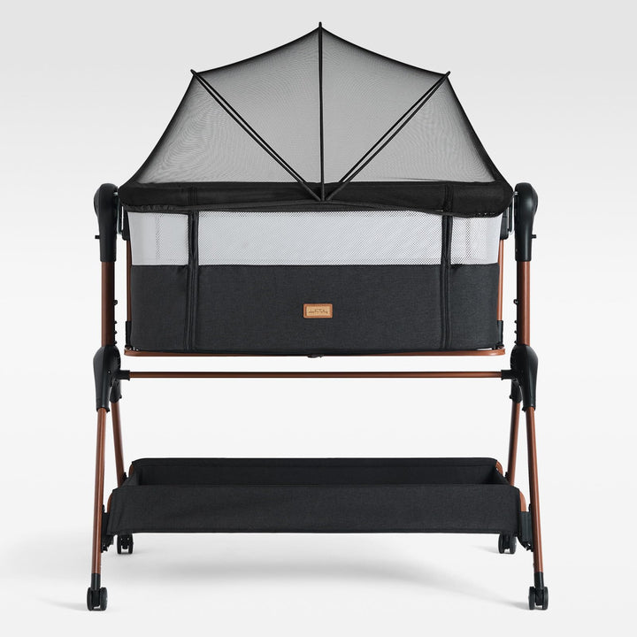 LullaBee Beistellbett & Baby Co-Sleeper – 6 Höhenstufen, Schaukel­funktion, Rollen, gesteppte Matrat