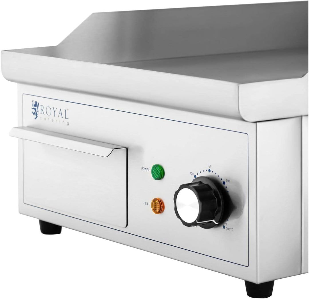 Royal Catering RCPG45-S Elektro Grillplatte 350 x 380 mm glatt 2.000 W Griddleplatte Bratplatte Grid