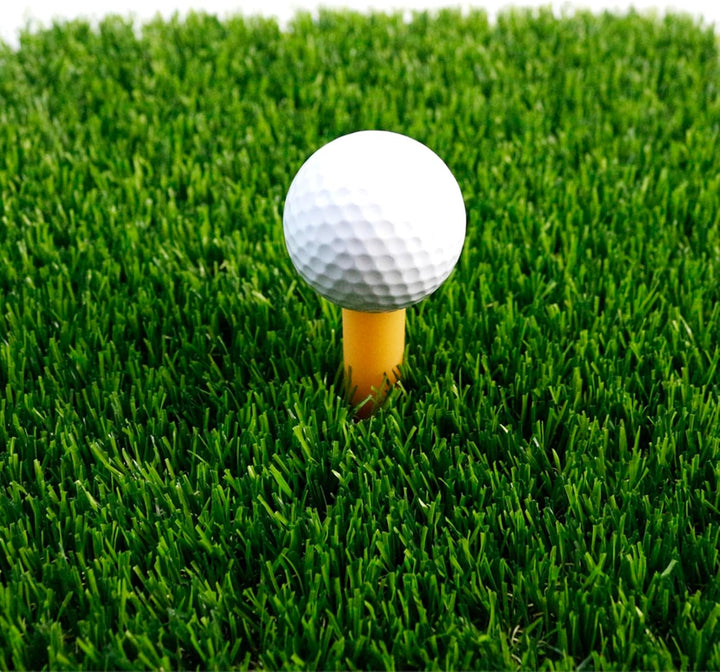 Faltbare Golfschlägermatte mit 2 Rasen, 60 x 40 cm, mit T-Stück für drinnen und draussen