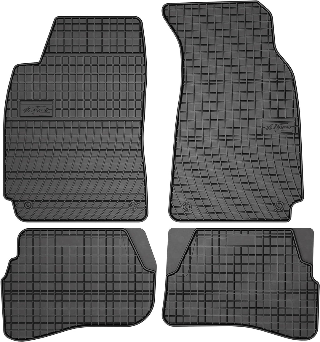 M MOTOS Gummimatten Auto Fussmatte passt für Volkswagen Passat B5 1996-2005 Verbessern Sie Ihren Rei