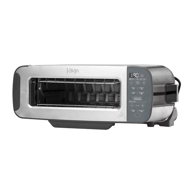Ninja Foodi 3-in-1 Toaster, Elektrogrill mit Deckel, Panini-Presse mit Flip-Design, 7 Kochfunktionen