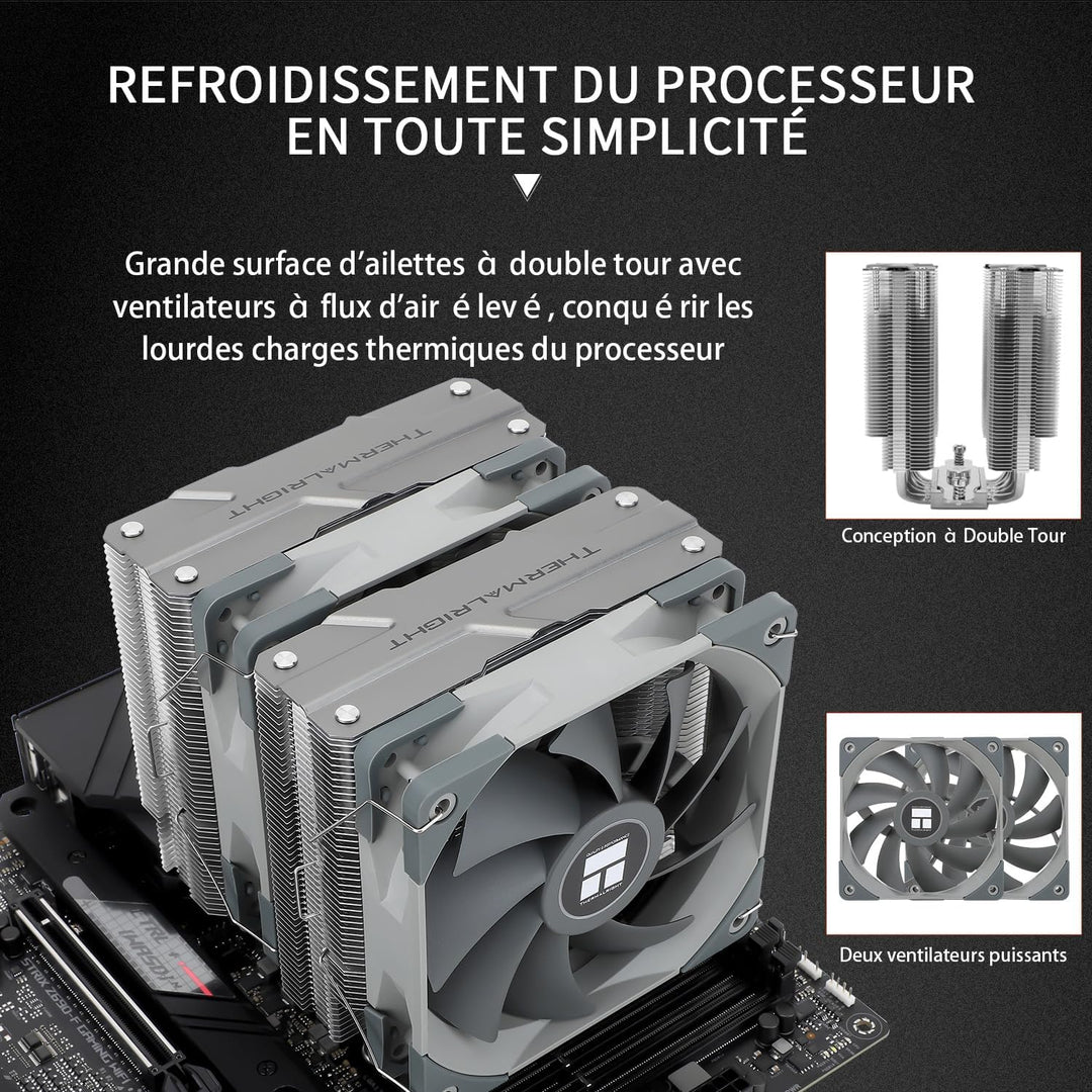Thermalright Peerless Assassin 120 CPU-Luftkühler, PA120, 6 Heatpipes -Kühler, zwei 120mm TL-C12-PWM