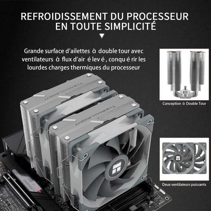 Thermalright Peerless Assassin 120 CPU-Luftkühler, PA120, 6 Heatpipes -Kühler, zwei 120mm TL-C12-PWM