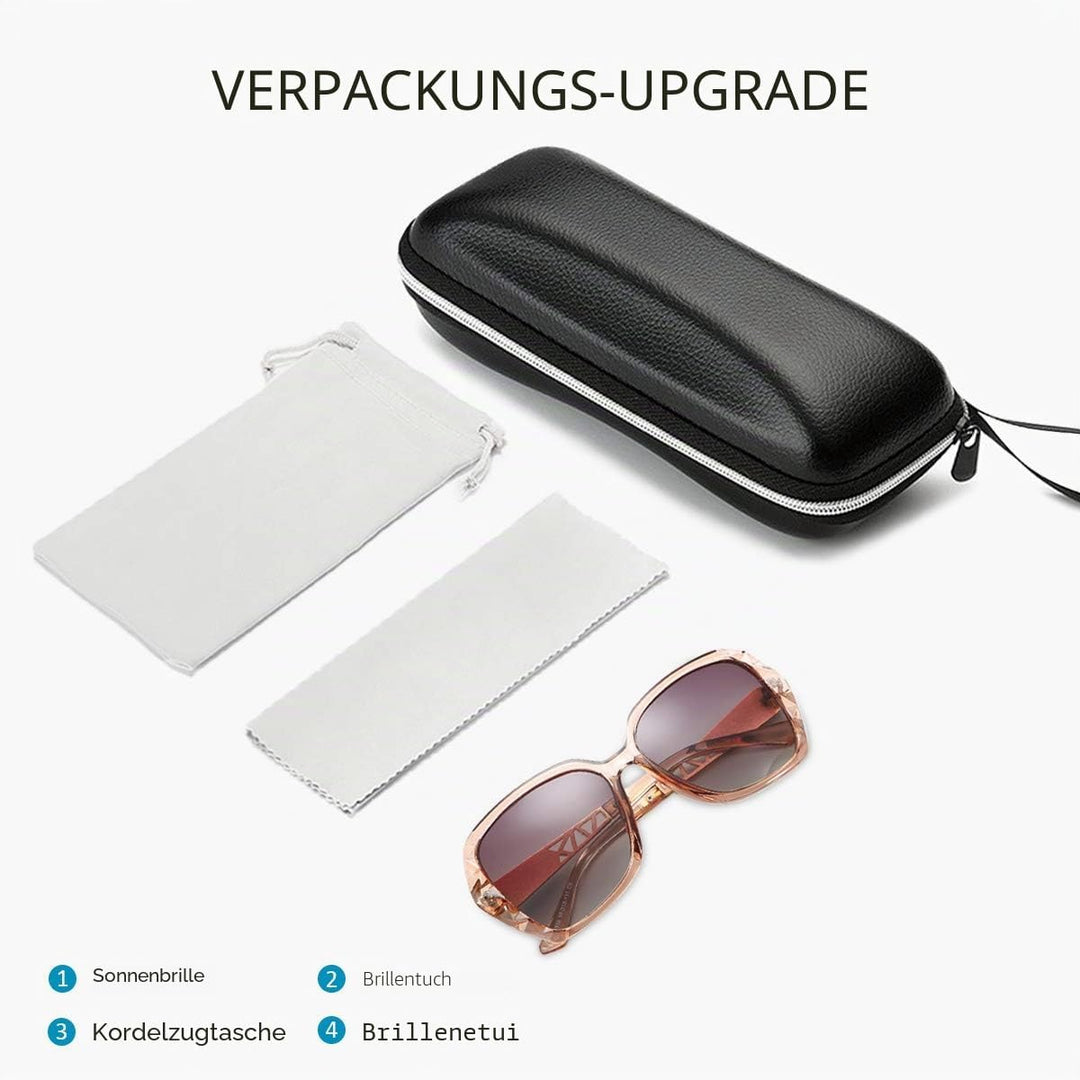 LumiSyne Sonnenbrille Damen Verspiegelt Verlaufsglas Polarisierte UV Schutz,Gross Polycarbonat Gläse