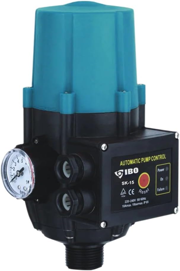 Tiefbrunnenpumpen-Set IBO 3 STM 16 Tiefbrunnenpumpe 750W | Druckschalter PC-59 Pumpensteuerung | UNI