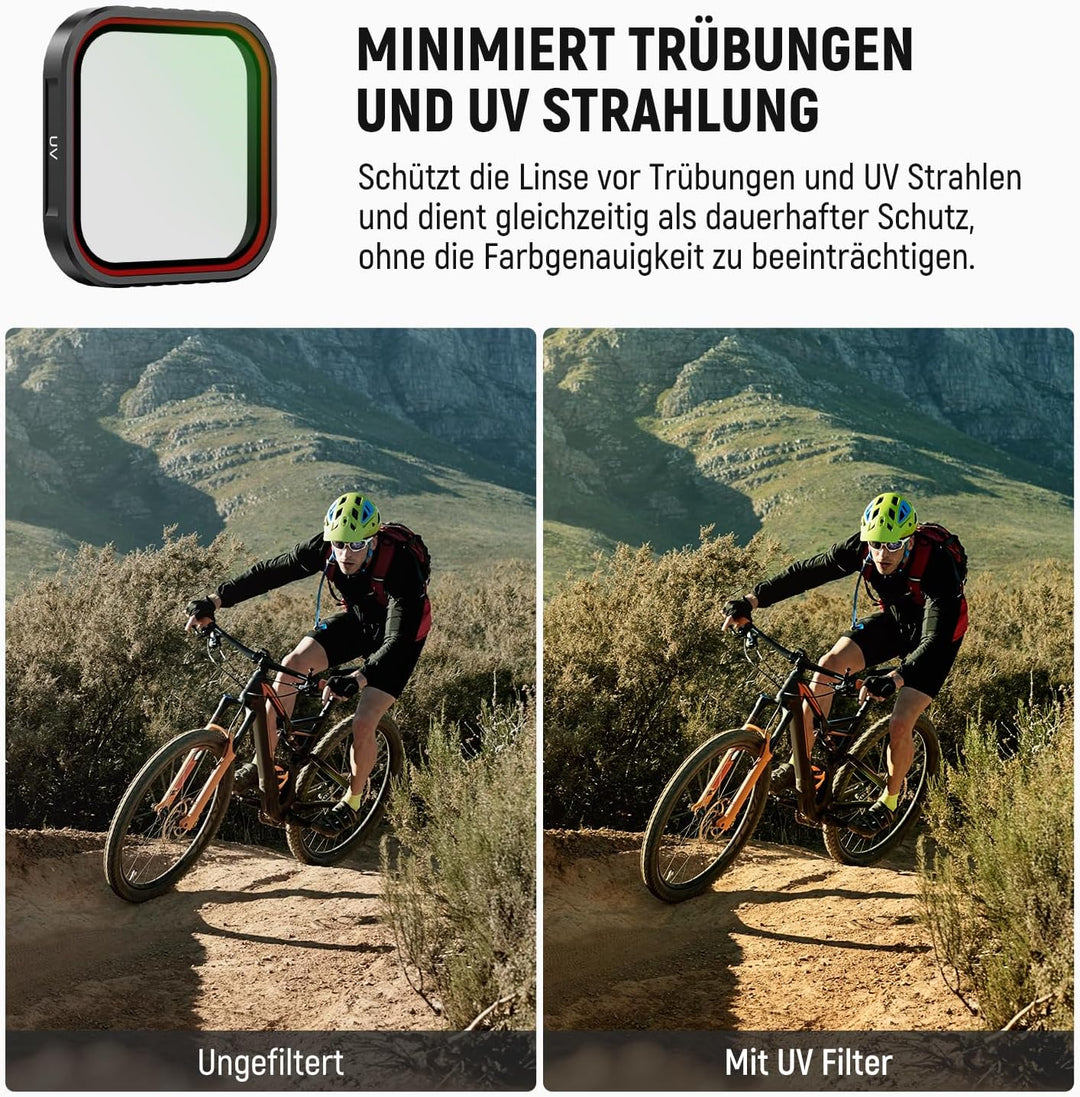 NEEWER ND Filter Kompatibel mit Insta 360 Ace Pro Insta360 Ace Pro 2, CPL/UV/Black Diffusion 1/4/ND1