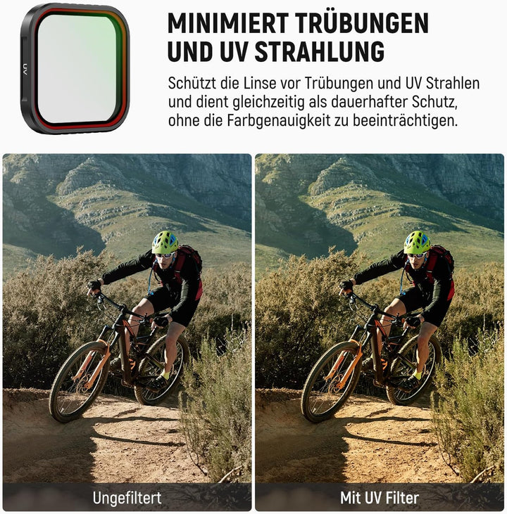 NEEWER ND Filter Kompatibel mit Insta 360 Ace Pro Insta360 Ace Pro 2, CPL/UV/Black Diffusion 1/4/ND1