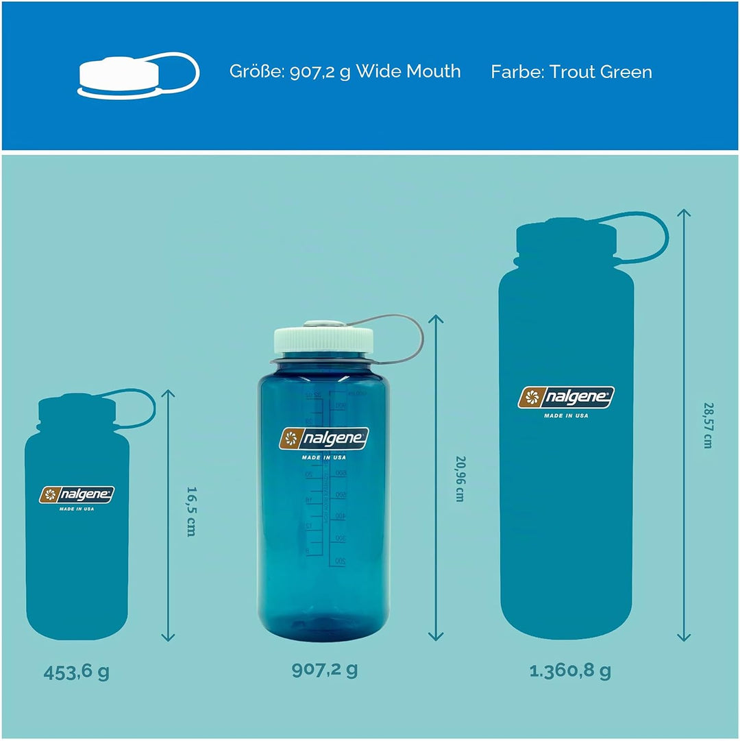 Nalgene WH Sustain Trinkflaschen Trout 1 L Trout Wasserflasche, Trout Wasserflasche