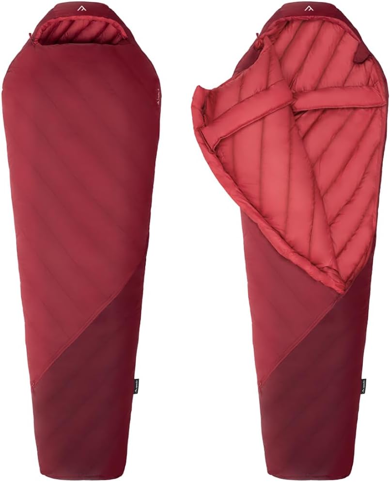 qeedo Daunenschlafsack 4 Jahreszeiten – warm &amp; komprimierbar, Komfort 0 °C, in 2 Grössen, RDS Daune,