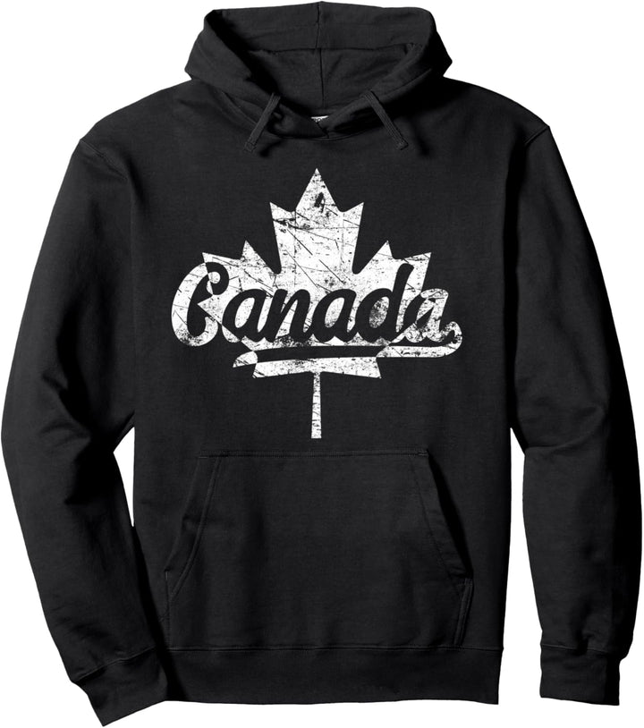 Vintage Kanada Kanadische Flagge Kanada Ahornblatt Pullover Hoodie