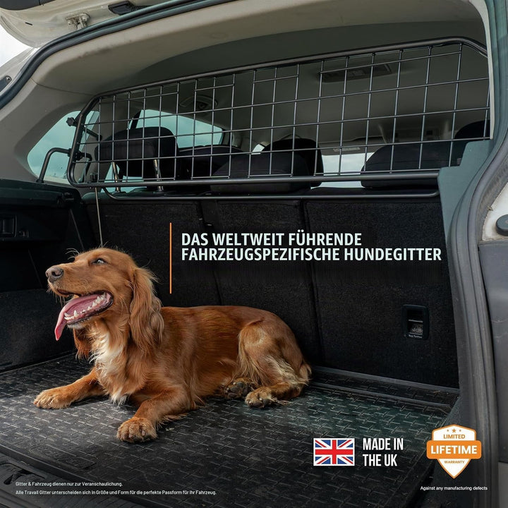 Travall Hundegitter für Škoda Karoq (2017-) Fahrzeugspezifisches Hundegitter, Kofferraumschutz für H