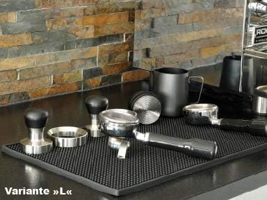 scarlet espresso | Tampermatte & Ablage »Tappetino Professionale« für Baristas, Tamping-Matte aus ro
