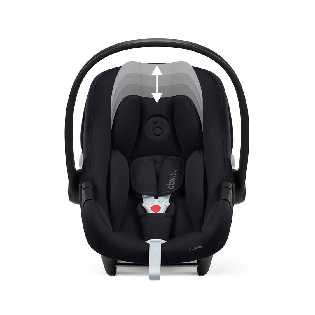 CYBEX Babyschale Aton B2 i-Size mit Base One, Ab Geburt bis ca. 24 Monate, Max. 13 kg, Inkl. ISOFIX-