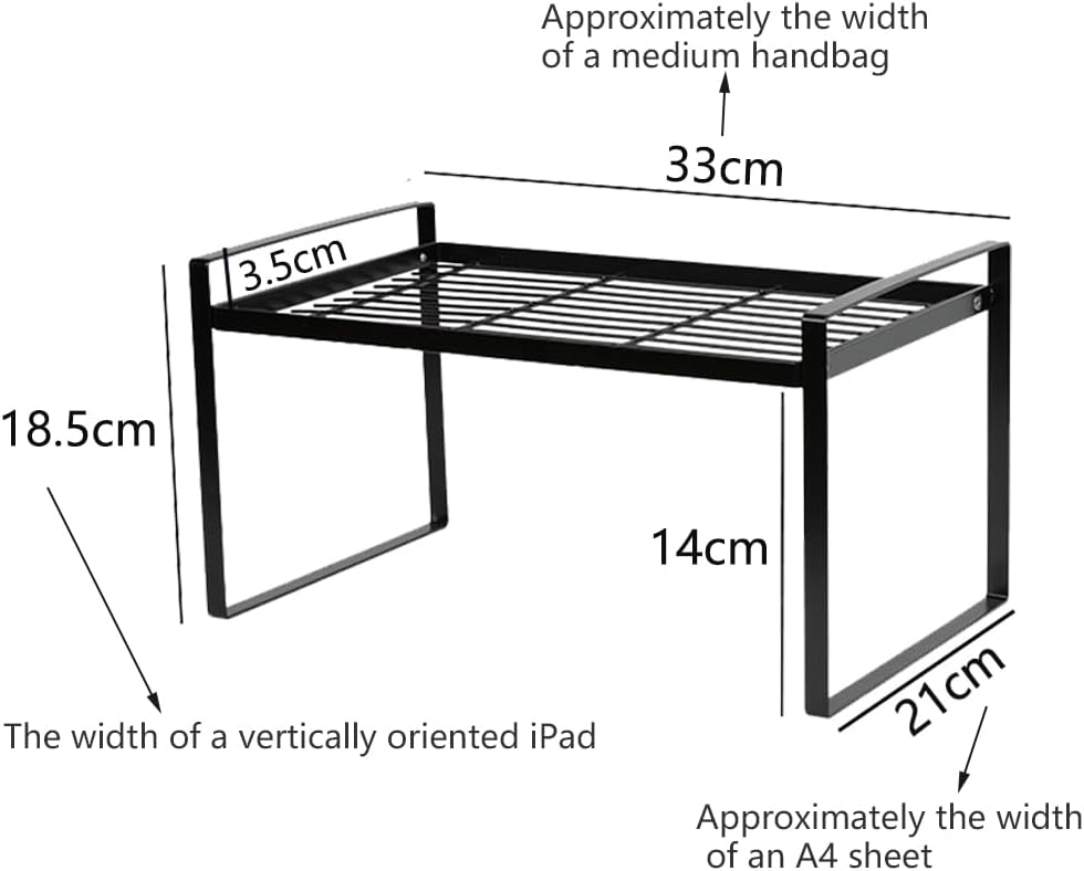 BAIEUEJO 2pcs Schrank Organizer Küchenschrank Organizer mit Anti-Rutsch Matte Küchen Organizer Regal