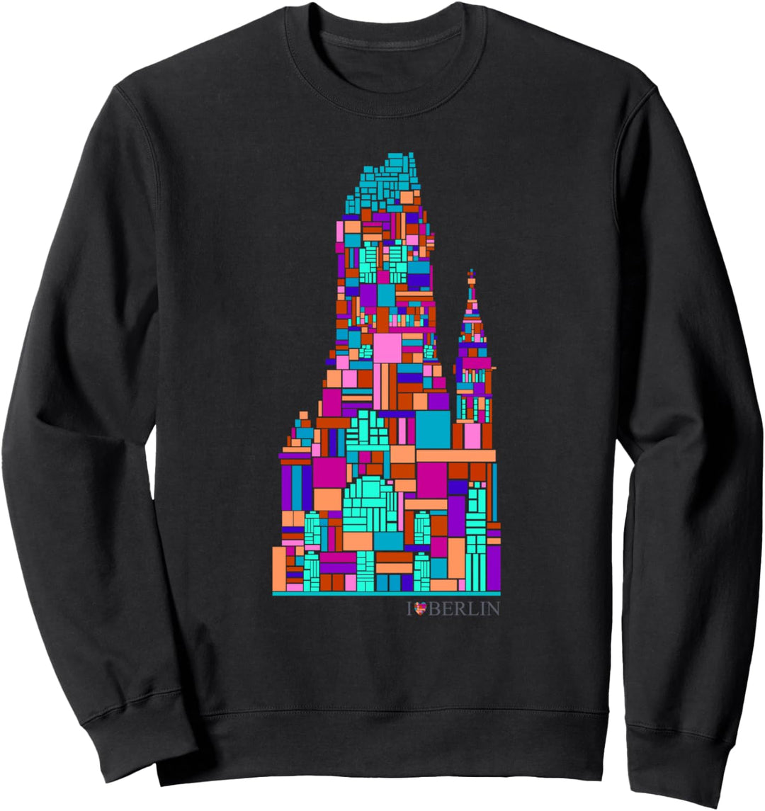 Berlin Design - Gedächtniskirche - I Love Berlin Sweatshirt