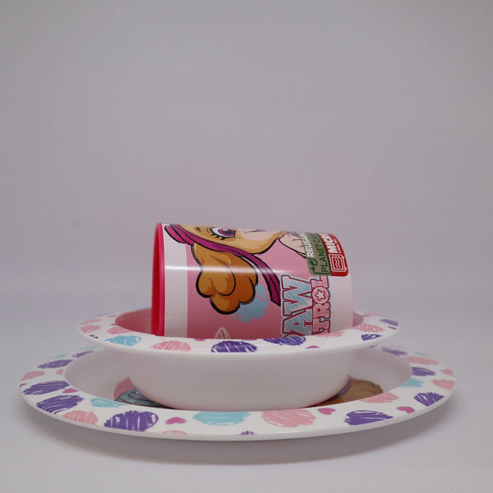 Kindergeschirr set Paw Patrol, Wiederverwendbares geschirr Set, Kinder Essgeschirr, Microwaveable Ki