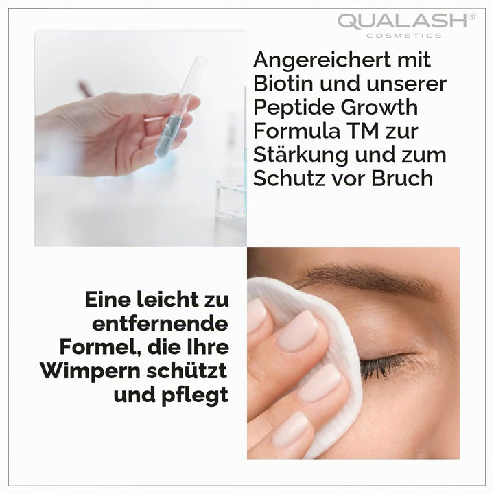 QUALASH® Mascara Duo Set mit Wimpernserum-Effekt – Volume Max &amp; Curl &amp; Lift (2×10 ml) | Schwarze Wim