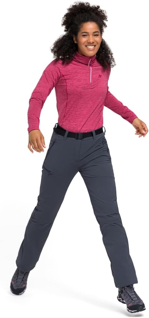 Maier Sports Rechberg Therm, Warme Damen Wanderhose, Wasserabweisende Outdoorhose für Trekking und H