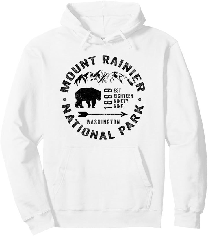 Mount Rainier Nationalpark Schwarzbär Pullover Hoodie