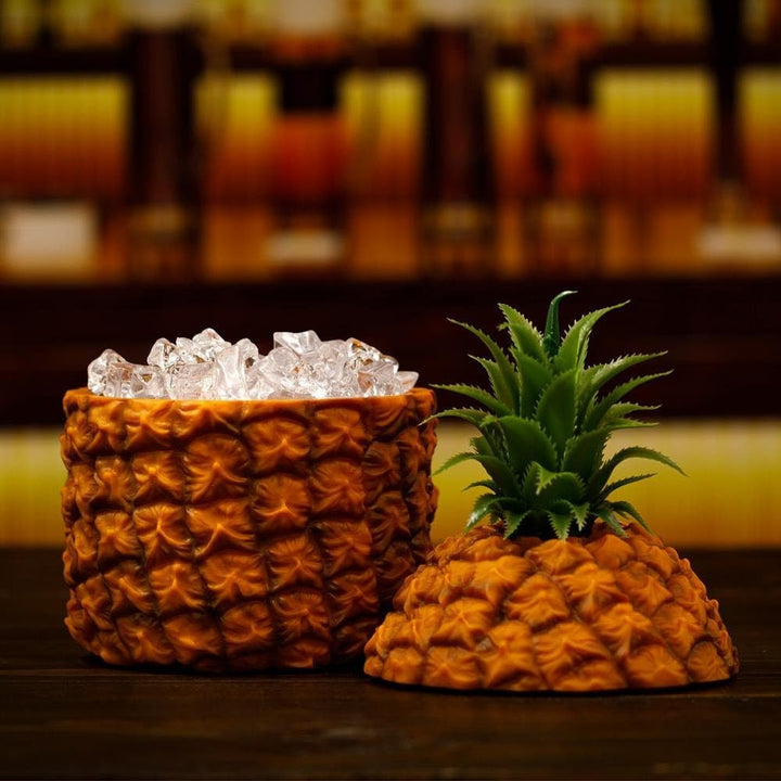Bar Bespoke Retro Ananas-Eiskübel – Vintage-Kunststoff in Ananasform 1 —, 1 —