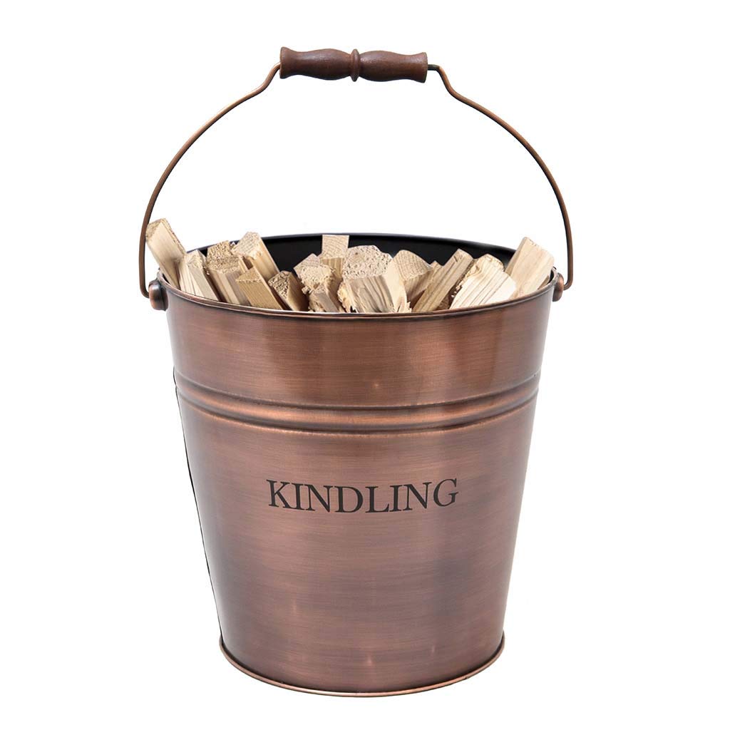 Kupfer-Eimer im Vintage-Stil, antikes Finish 17 l
