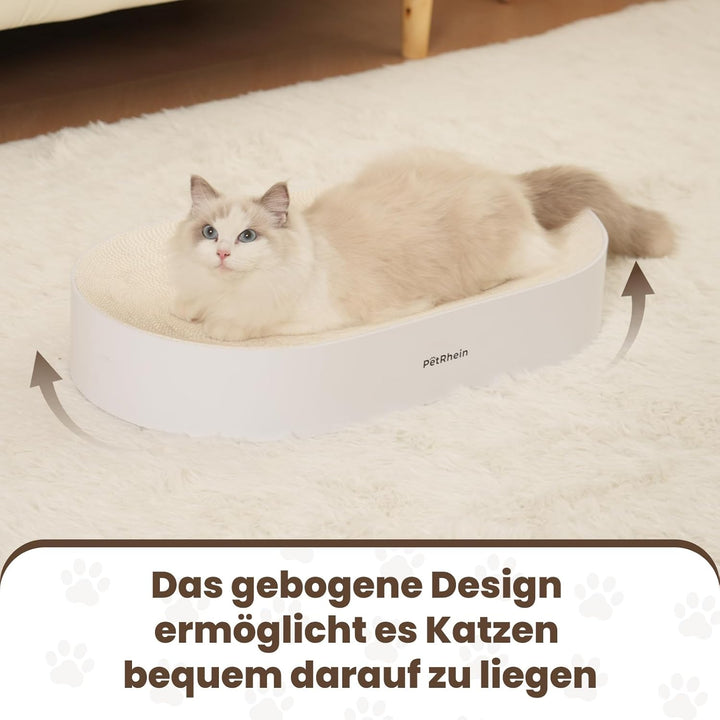 PetRhein Kratzbrett, kratzbretter Katze aus Erstklassiger Wellpappe,kratzmatte für Katzen zum Spiele