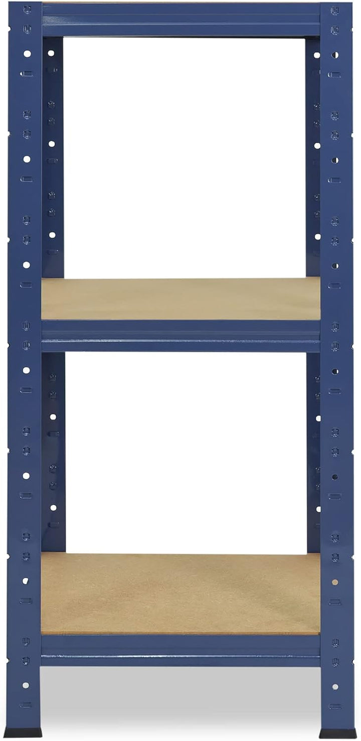 shelfplaza® 100x40x40cm Home Schwerlastregal blau/Metallregal mit 3 Böden/Kellerregal Metall, Garage