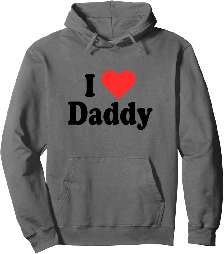 I Love Daddy Mit Herz Für Vatertag Vater Ich Liebe Papa Dad Pullover Hoodie
