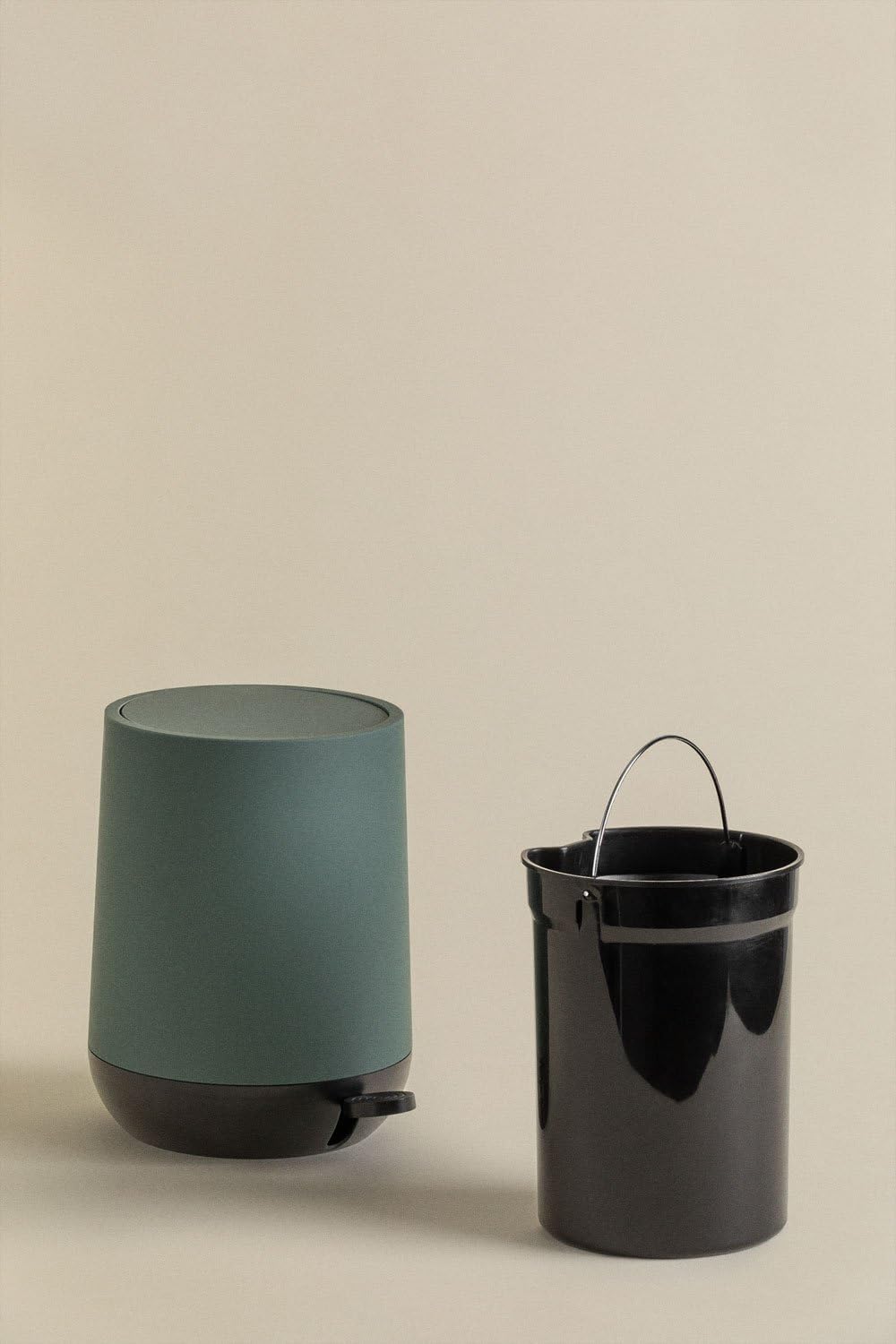 SKLUM Vesey Mülleimer mit Deckel und Pedal - Grün Éter, Grün Éter