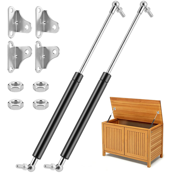 2 Stück Gasdruckfeder 380mm 245N/25Kg,L-Förmigen,Gasdruckdämpfer,Stossdämpfer Für Werkzeugkasten Woh