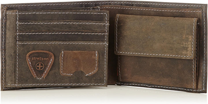 Strellson Richmond Billfold H6 4010001306 Herren Geldbörsen 10x12x1 cm (B x H x T),Braun (Dark Brown